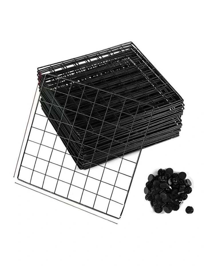 SOGA 2 Pack Single Cube Storage Organisers Black image 3