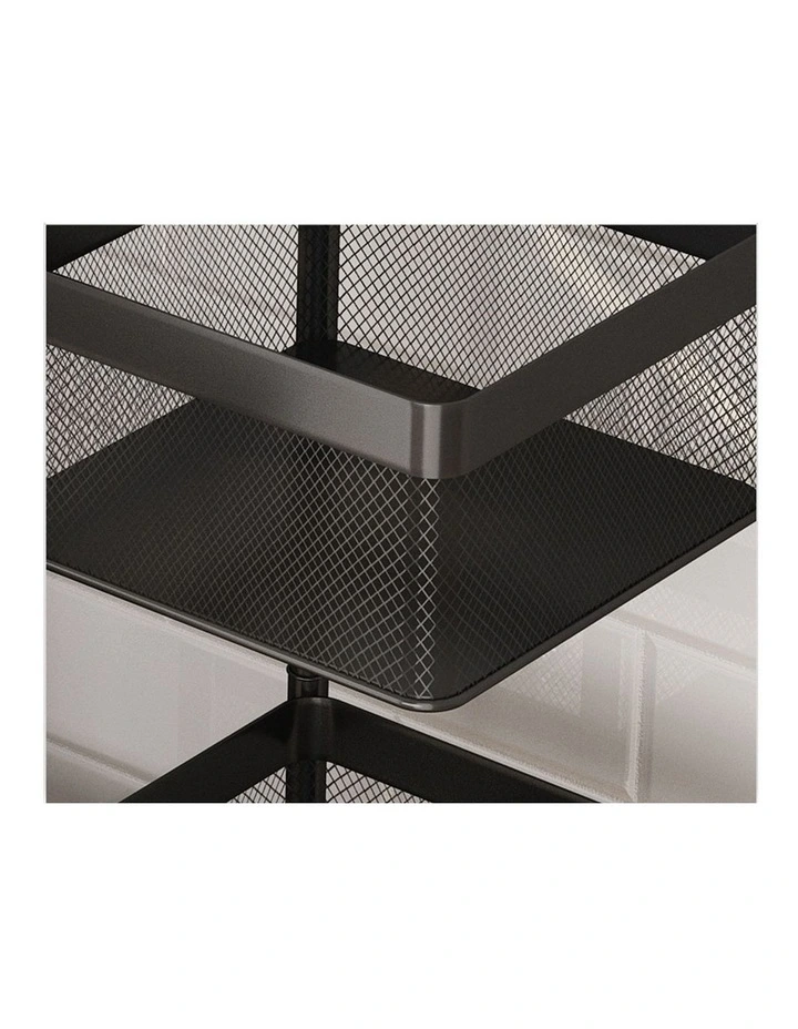 SOGA 2 Pack 5-Tier Rotating Storage Racks with Wheels image 5
