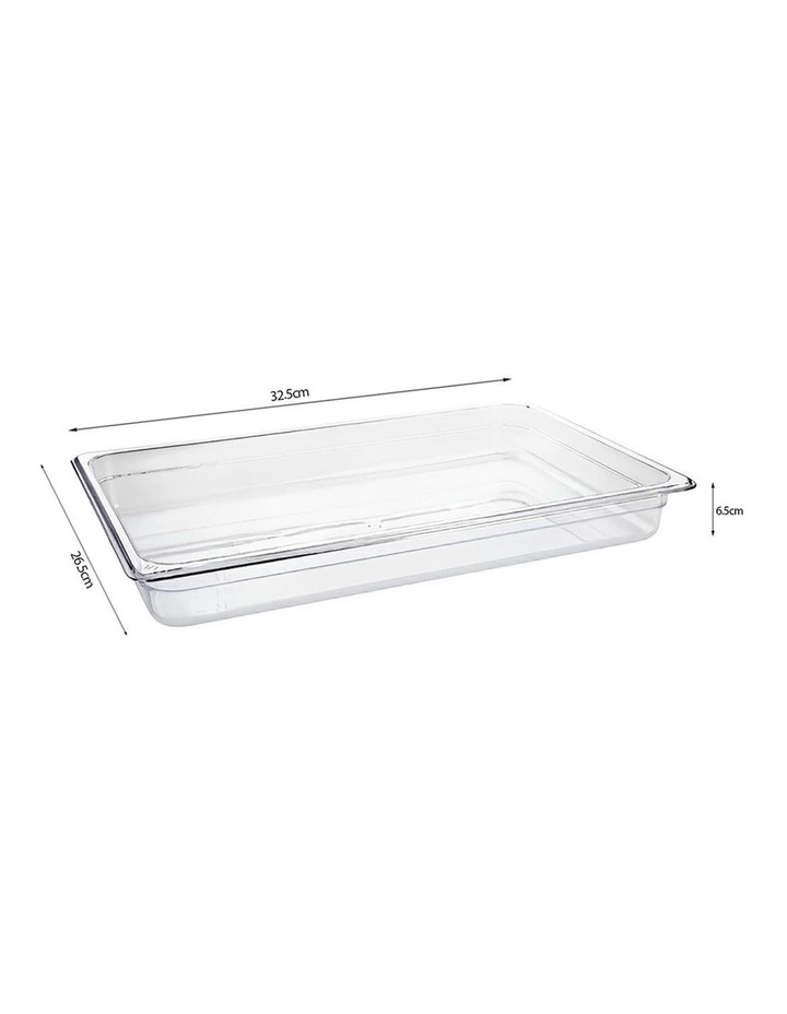 SOGA 65mm Clear Gastronorm GN Pan 1/2 Food Tray Storage Bundle of 2 image 7