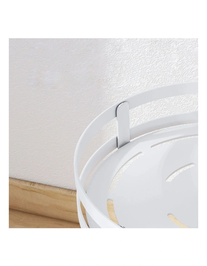SOGA 2 Pack 3-Tier Round Rotating Spice Racks - White image 7