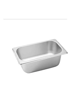 SOGA Gastronorm GN Pan 1/3 Stainless Steel Tray 10cm Deep