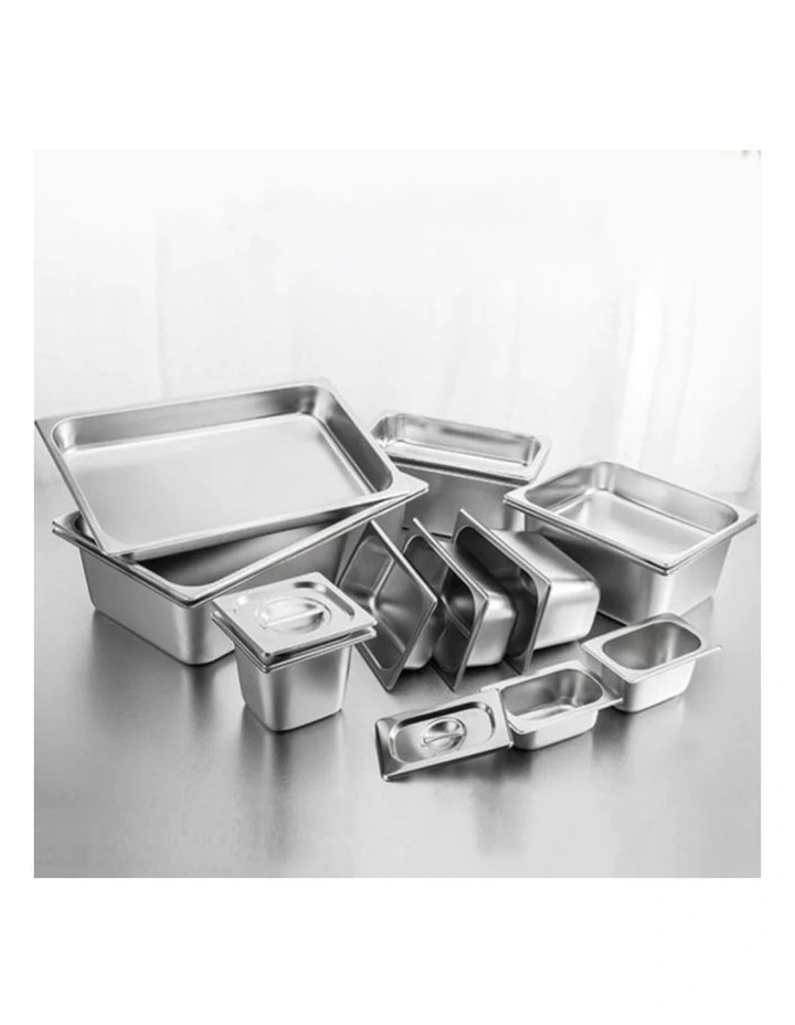 SOGA Gastronorm GN Pan 1/3 Stainless Steel Tray 10cm Deep image 7