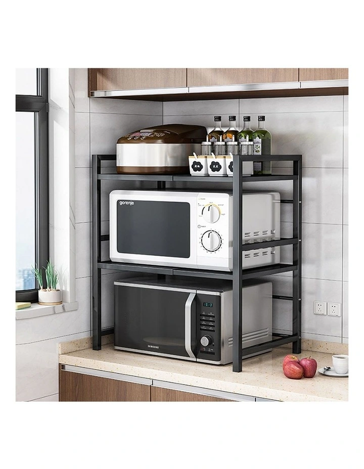 SOGA 2-Tier Kitchen Dish Drying Rack - Black image 3