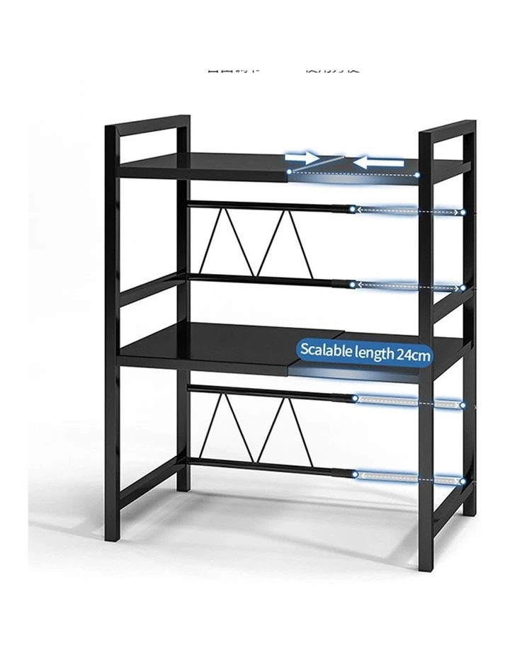 SOGA 2-Tier Kitchen Dish Drying Rack - Black image 4