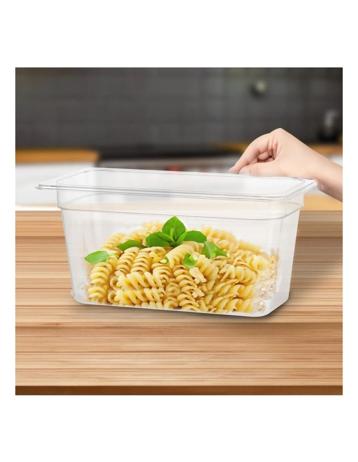 SOGA 150mm Clear Gastronorm GN Pan 1/3 Food Tray Storage Bundle of 2 image 4