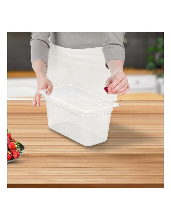 SOGA 150mm Clear Gastronorm GN Pan 1/3 Food Tray Storage Bundle of 2 image 5