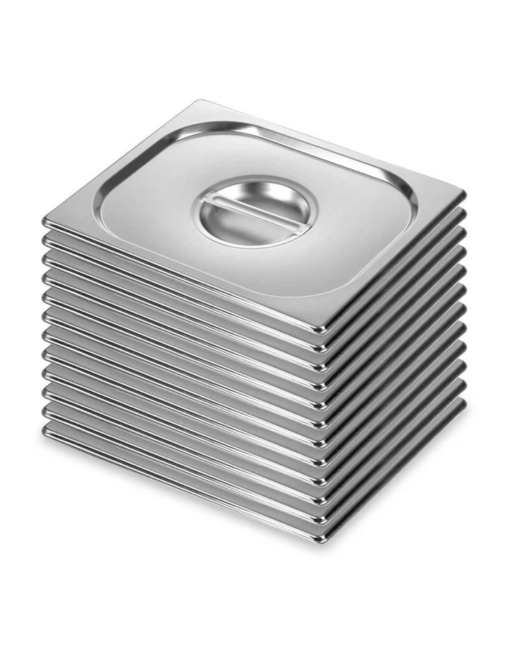 SOGA 12X GN Pan Lid 1/2 Stainless Steel Cover image 1