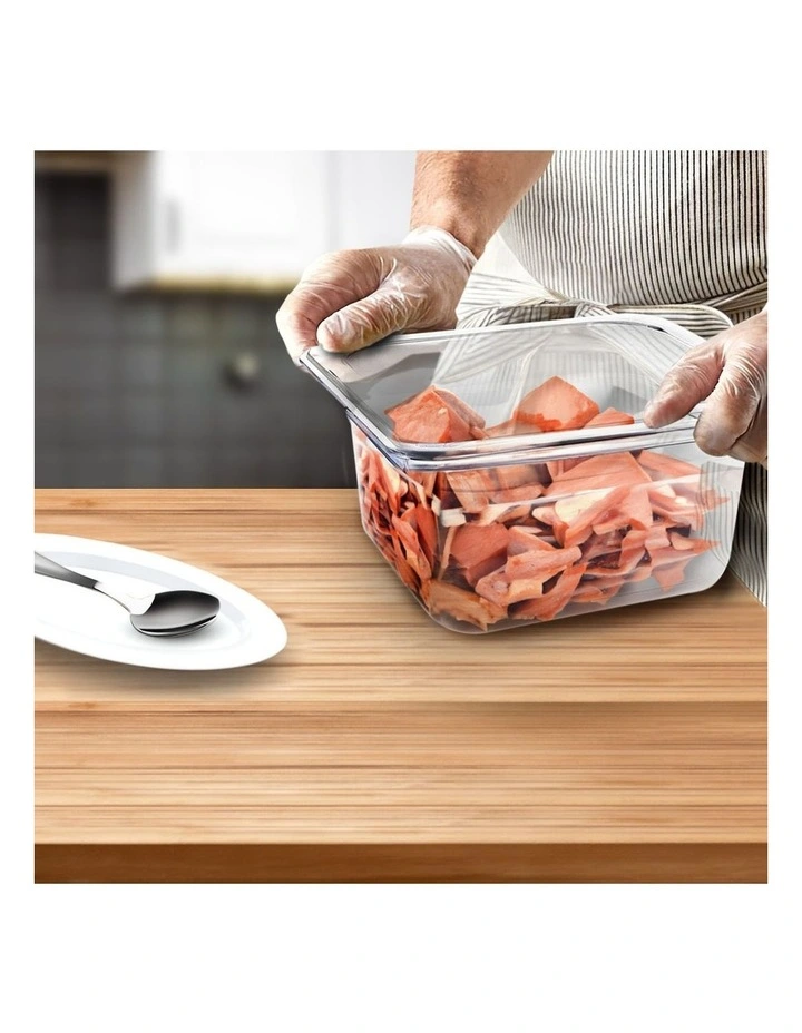 SOGA 150mm Clear Gastronorm GN Pan 1/6 Food Tray Storage image 5