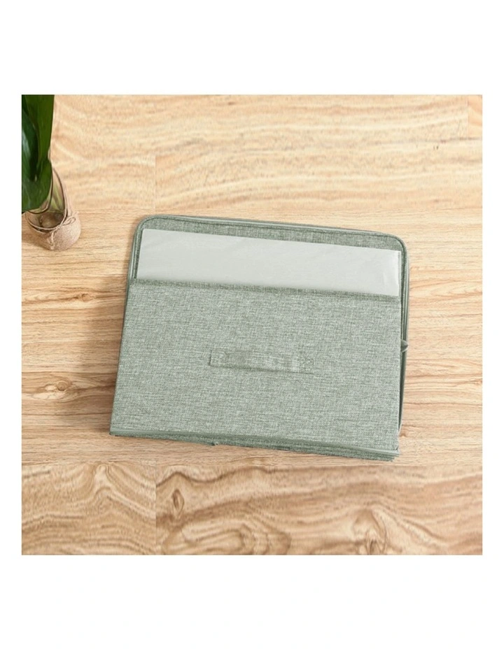 SOGA 2X Green Small Double Zipper Storage Boxes image 4