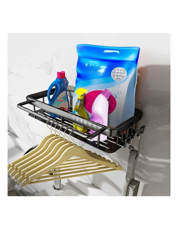 SOGA Sink Caddy 29cm Dark Grey Aluminium image 2