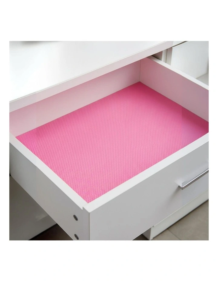 SOGA 30 x 300cm Pink Non-Slip Drawer and Shelf Liner image 2