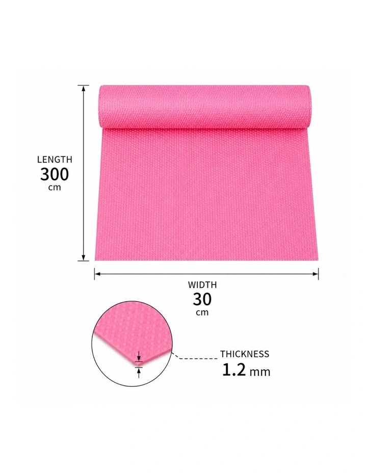 SOGA 30 x 300cm Pink Non-Slip Drawer and Shelf Liner image 6
