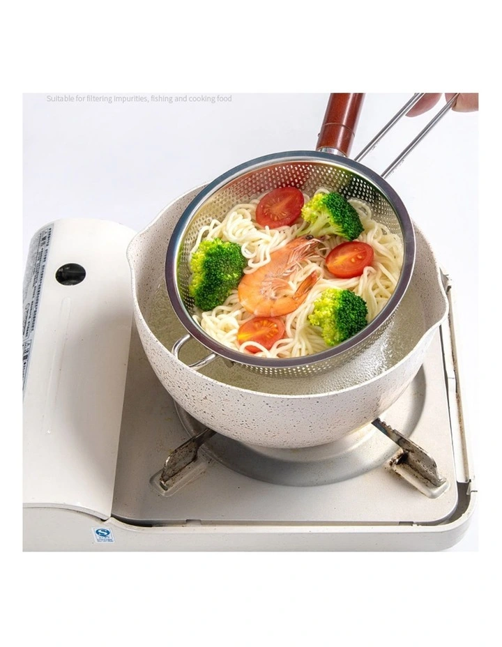 SOGA Stainless Steel Perforated Colander Fine Mesh Net Food Strainer Basket image 5