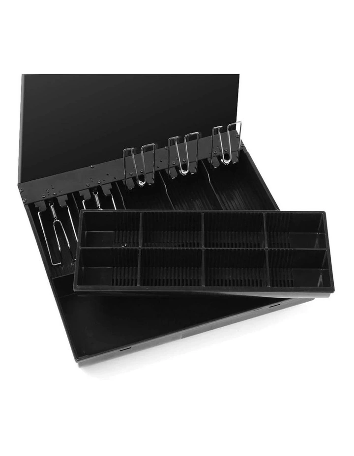 SOGA 2X Black Cash Tray with Lockable Lid for 4 Bills & 8 Coins image 7