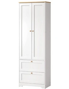 Oikiture 2 Door Sideboard Cupboard Storage Cabinet White