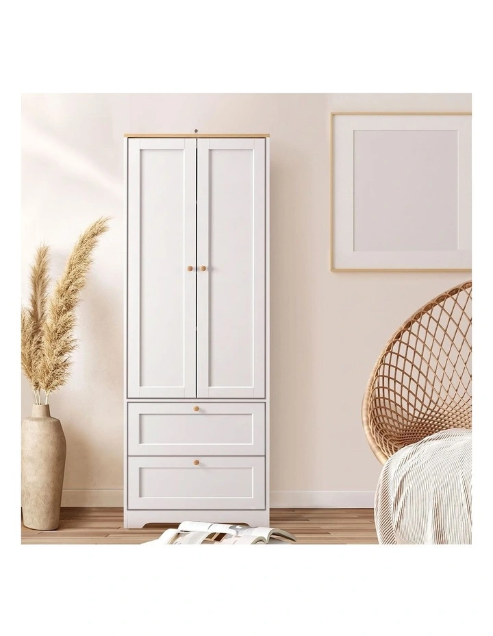 Oikiture 2 Door Sideboard Cupboard Storage Cabinet White image 7