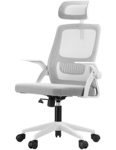 Oikiture Mesh Office Chair Fabric White