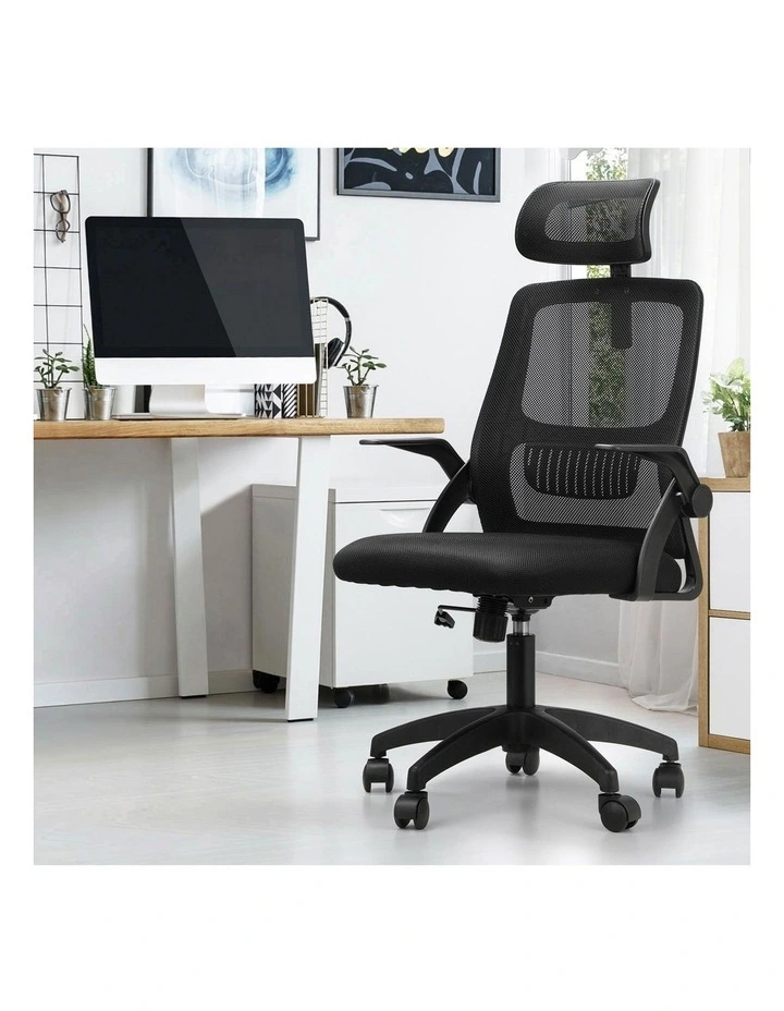 Oikiture Mesh Office Chair Fabric Black image 4