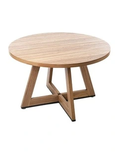 Oikiture 120cm Round Dining Table Wooden Kitchen Furniture
