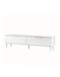 Oikiture TV Cabinet Entertainment Unit Stand 180cm White