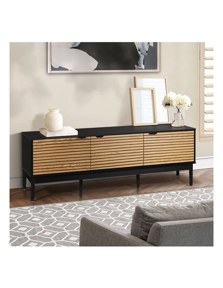 Oikiture Entertainment Unit TV Cabinet 160cm image 5