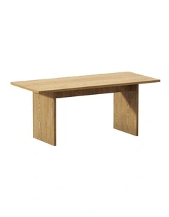 Oikiture 180cm Dining Table Rectangular Kitchen Dining Table Timber Natural
