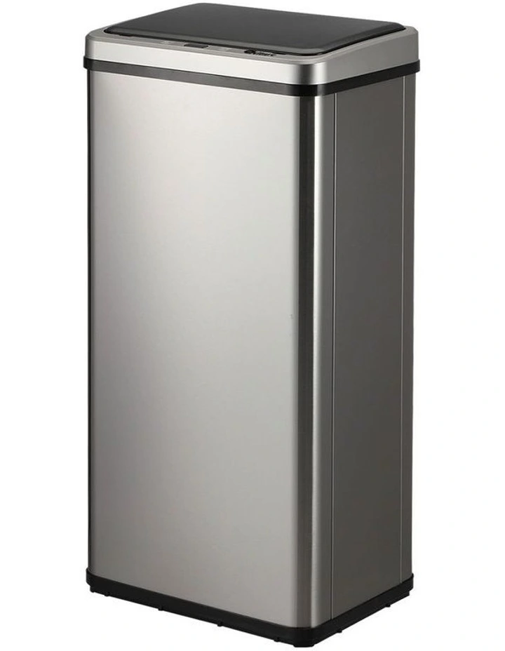 Oikiture 50L Motion Sensor Bin Touchless Trash Can Stainless Steel Silver image 1