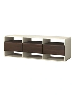 Oikiture TV Cabinet Entertainment Unit Stand 140cm