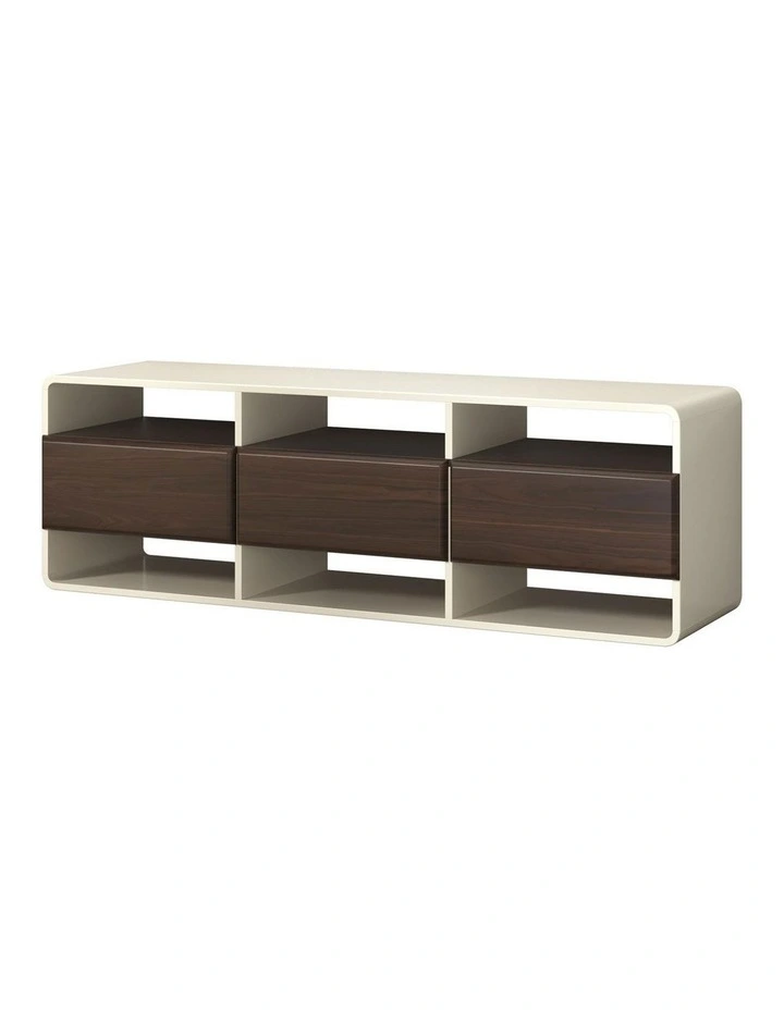 Oikiture TV Cabinet Entertainment Unit Stand 140cm image 1