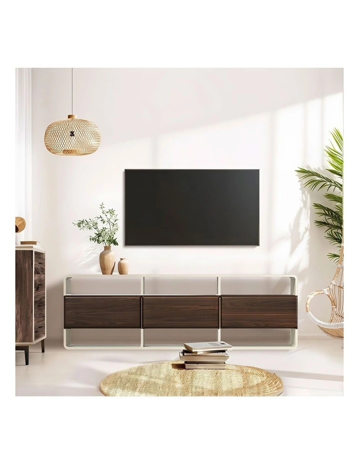Oikiture TV Cabinet Entertainment Unit Stand 140cm image 7