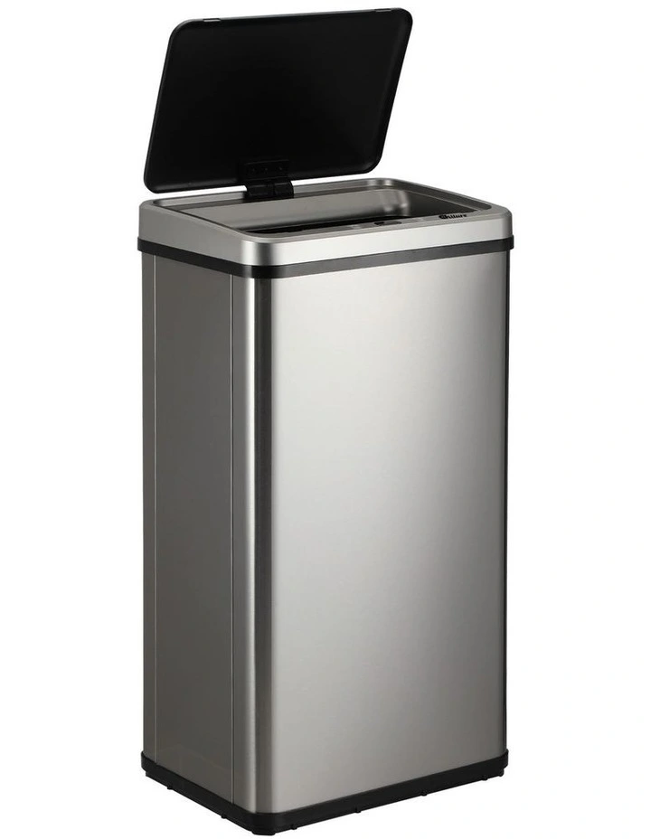 Oikiture 40L Motion Sensor Rubbish Bin Automatic Trash Can Silver image 2