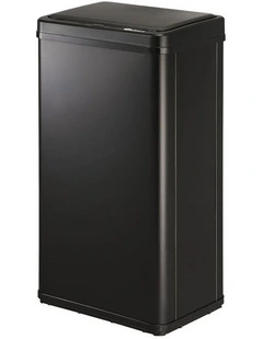 Oikiture 40L Motion Sensor Rubbish Bin Automatic Trash Can Black
