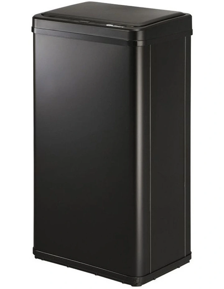 Oikiture 40L Motion Sensor Rubbish Bin Automatic Trash Can Black image 1