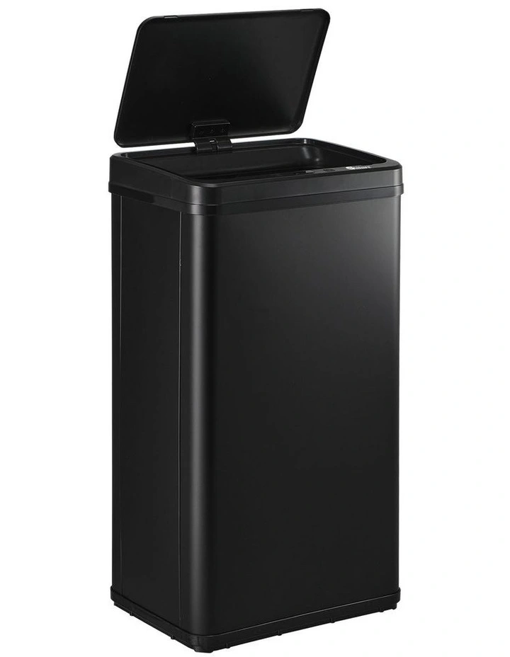 Oikiture 40L Motion Sensor Rubbish Bin Automatic Trash Can Black image 2
