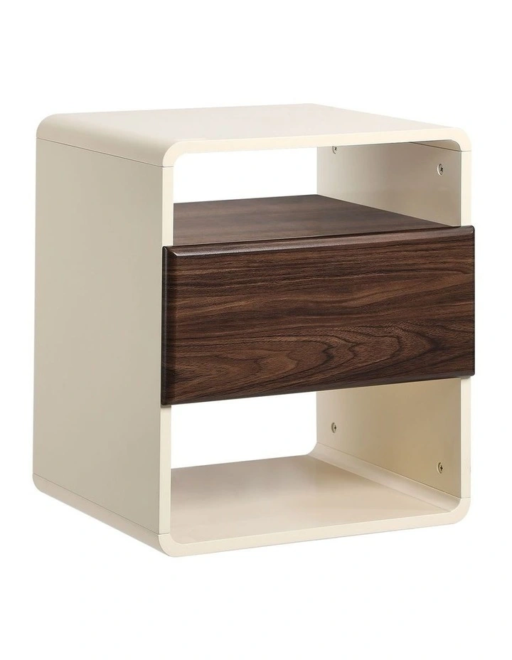 Oikiture Bedside Table Nightstand With Drawer Storage Shelf image 1