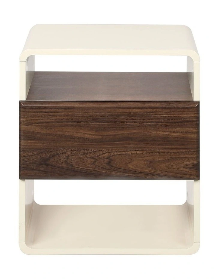 Oikiture Bedside Table Nightstand With Drawer Storage Shelf image 2