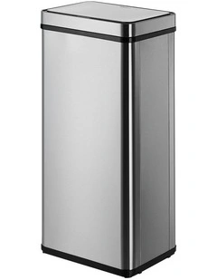 Oikiture 75L Motion Sensor Rubbish Bin Automatic Silver