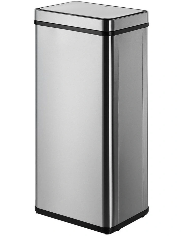 Oikiture 75L Motion Sensor Rubbish Bin Automatic Silver image 1