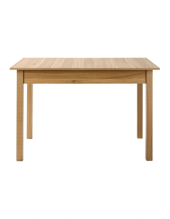 Oikiture 160cm Extendable Dining Table Wooden Rectangular Kitchen Table Natural image 2