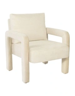 Oikiture Armchair Velvet Accent Chairs 1 Seater Lounge Sofa Chair Beige