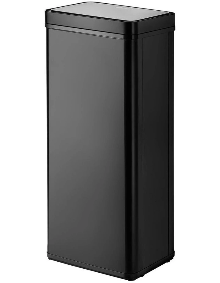 Oikiture 75L Motion Sensor Rubbish Bin Automatic Black image 1