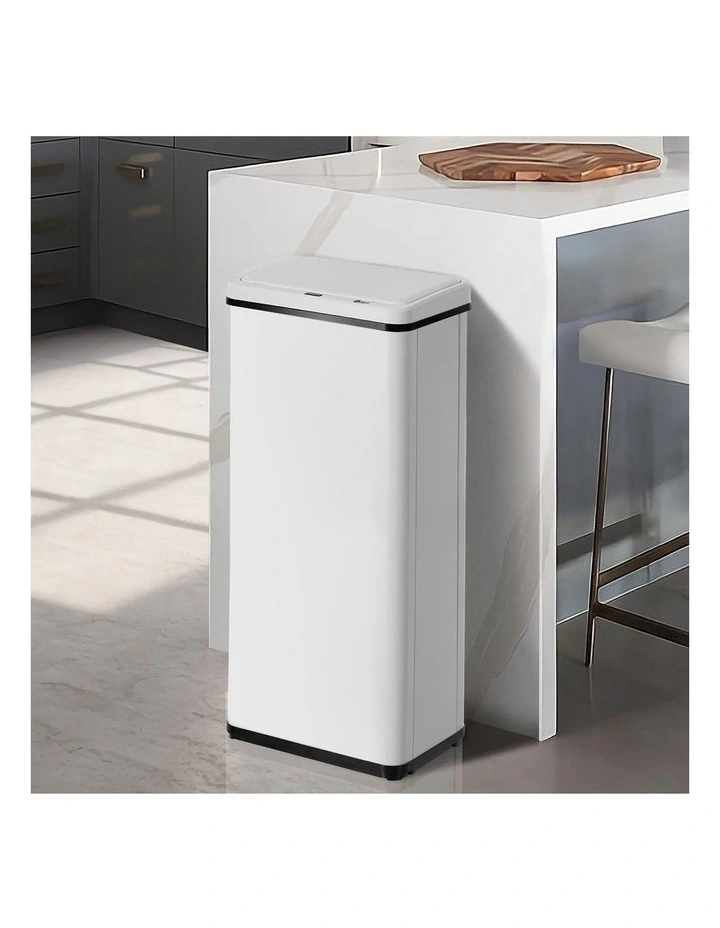 Oikiture 60L Motion Sensor Bin Touchless Trash Can White image 4