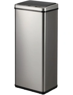 Oikiture 60L Motion Sensor Bin Touchless Trash Can Silver