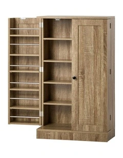 Oikiture Buffet Sideboard Storage Cabinet Natural