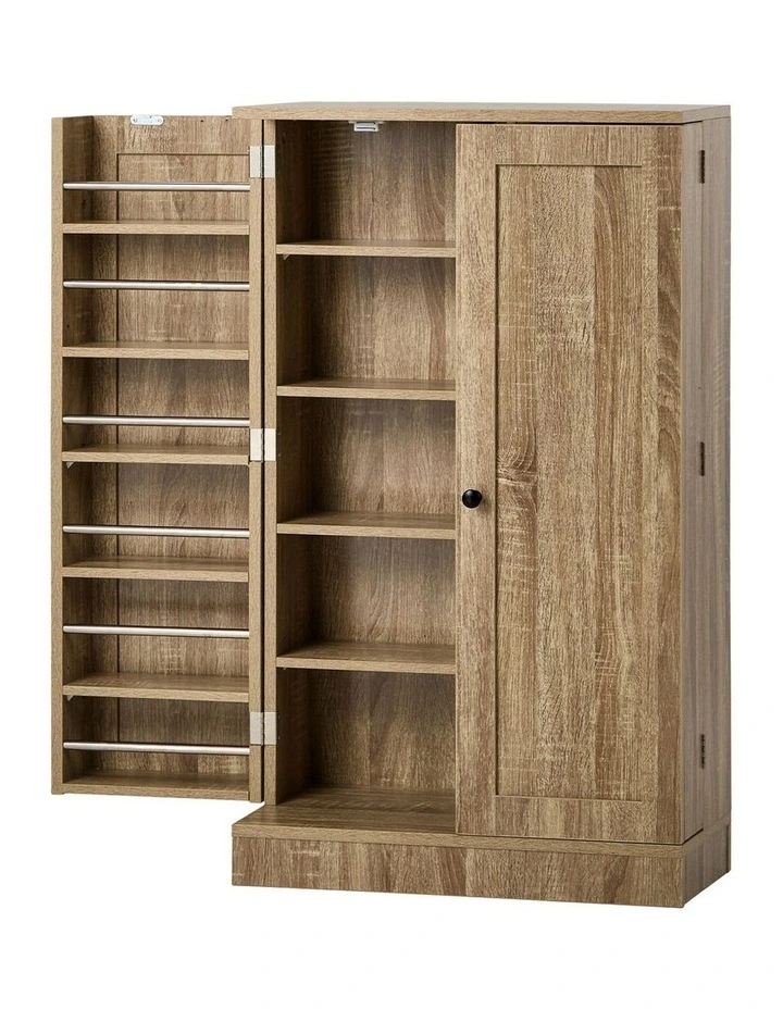 Oikiture Buffet Sideboard Storage Cabinet Natural image 1