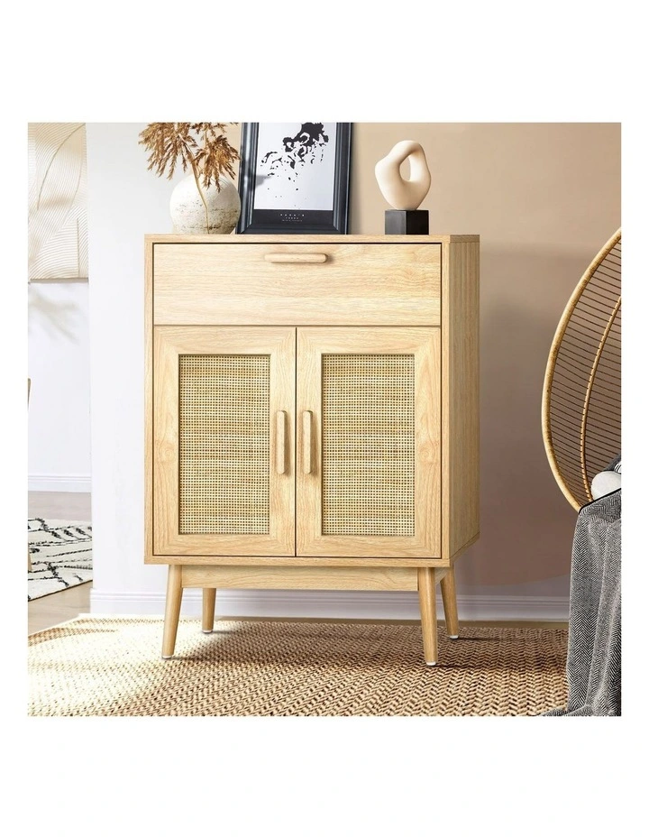 Oikiture Rattan Buffet Sideboard Storage Cabinet image 4