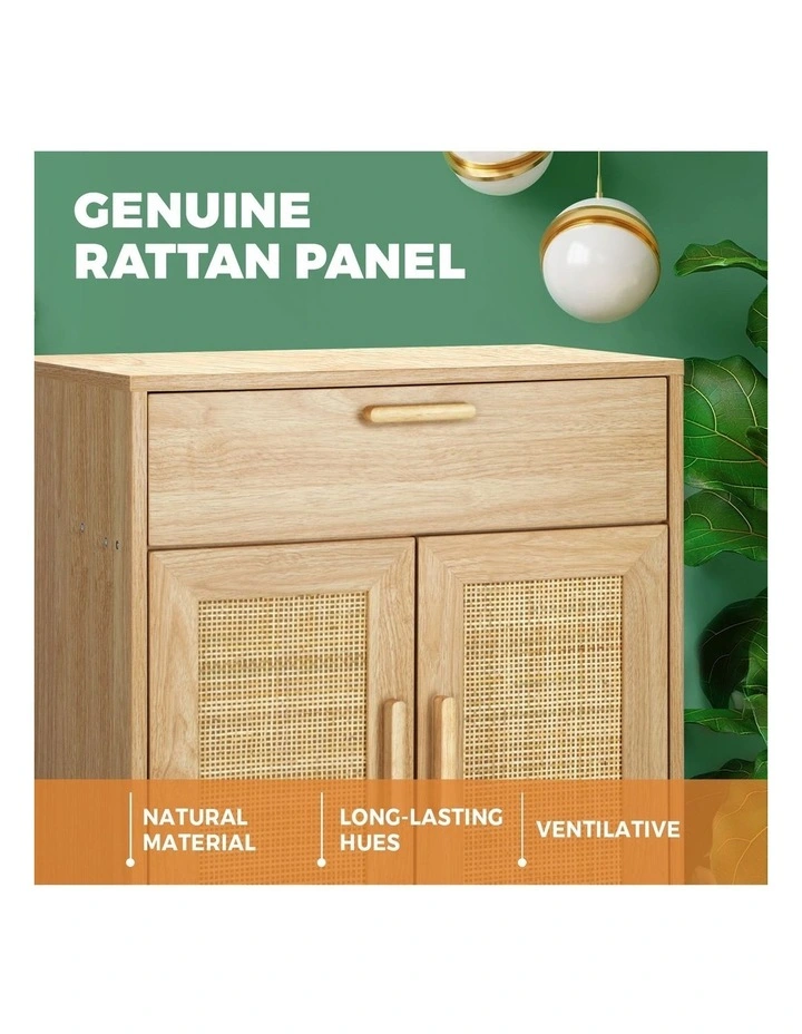 Oikiture Rattan Buffet Sideboard Storage Cabinet image 6