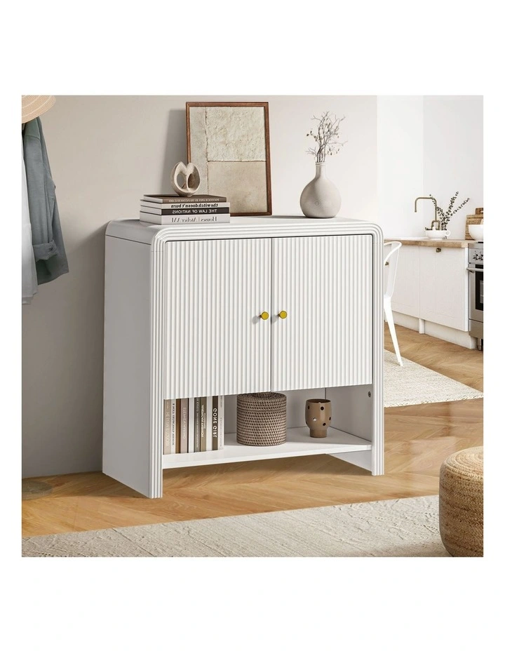 Oikiture Buffet Sideboard Storage Cabinet 2 Doors Cupboard image 5