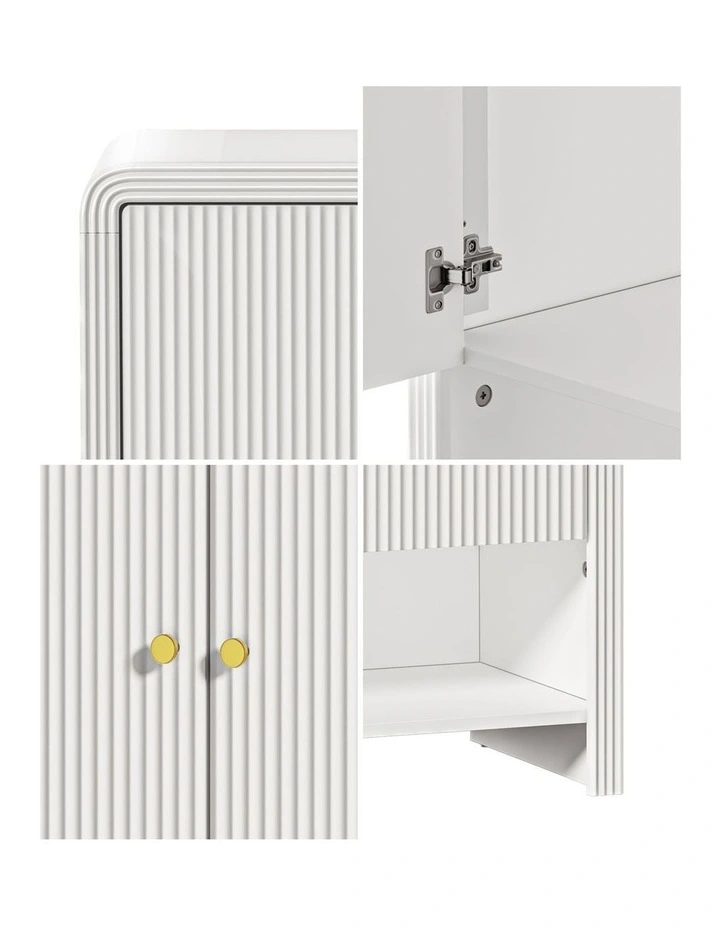 Oikiture Buffet Sideboard Storage Cabinet 2 Doors Cupboard image 6