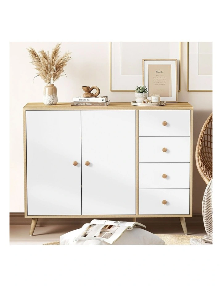 Oikiture Buffet Sideboard Cabinet 4 Drawers 2 Doors image 7